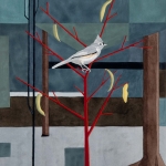 Titmouse in the Peach Tree